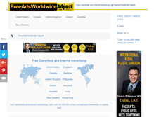 Tablet Screenshot of freeadsworldwide.adpost.com