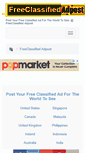 Mobile Screenshot of freeclassified.adpost.com
