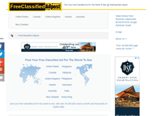 Tablet Screenshot of freeclassified.adpost.com