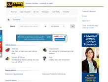 Tablet Screenshot of oz.adpost.com